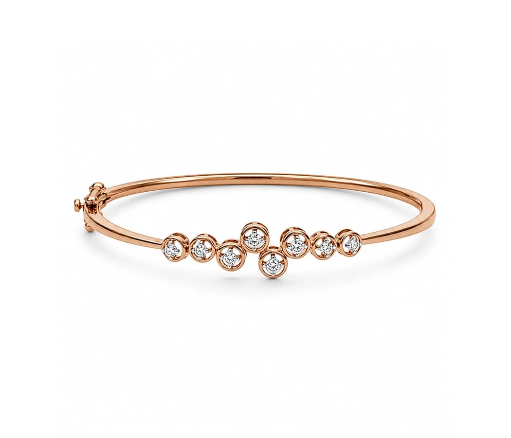 Celestial Halo Diamond Bangle