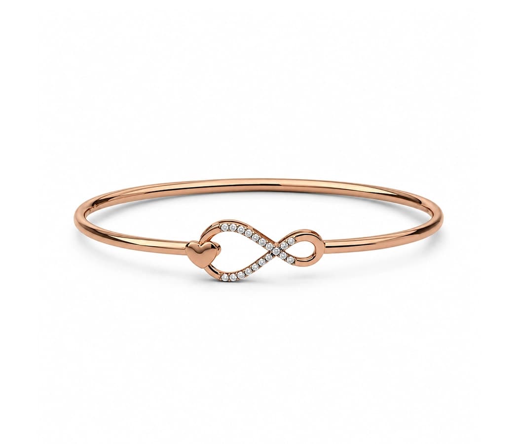 Eternal Heart Infinity Bangle