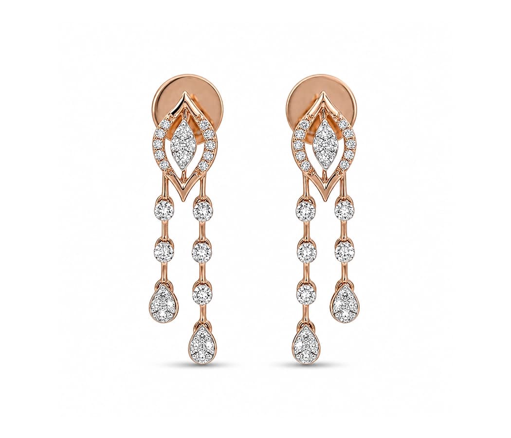 Diamond Grace Drop Earrings