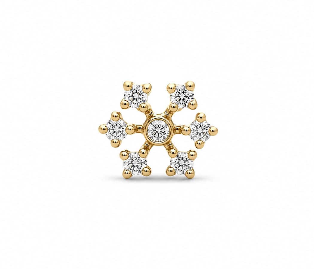 Celestial Burst Diamond Nose Pin