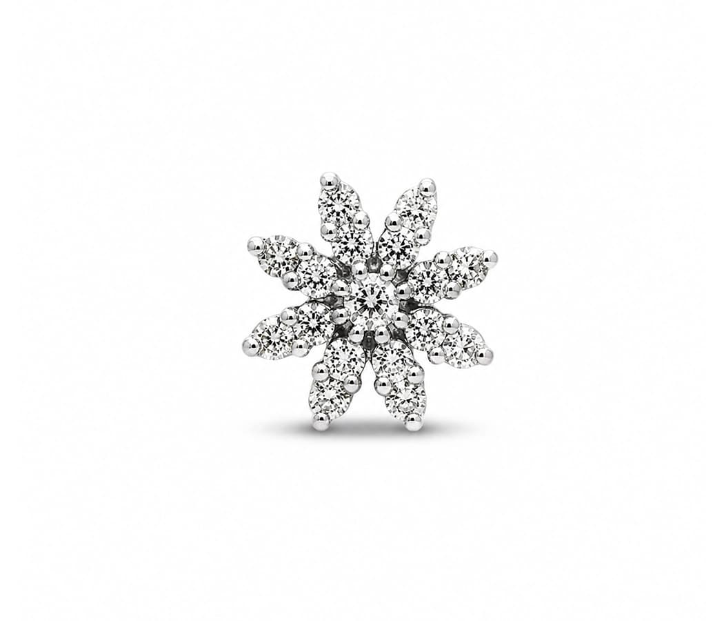Diamond Cascade Bloom Nose Pin