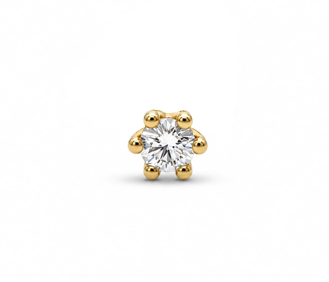 Pure Spark Diamond Nose Pin