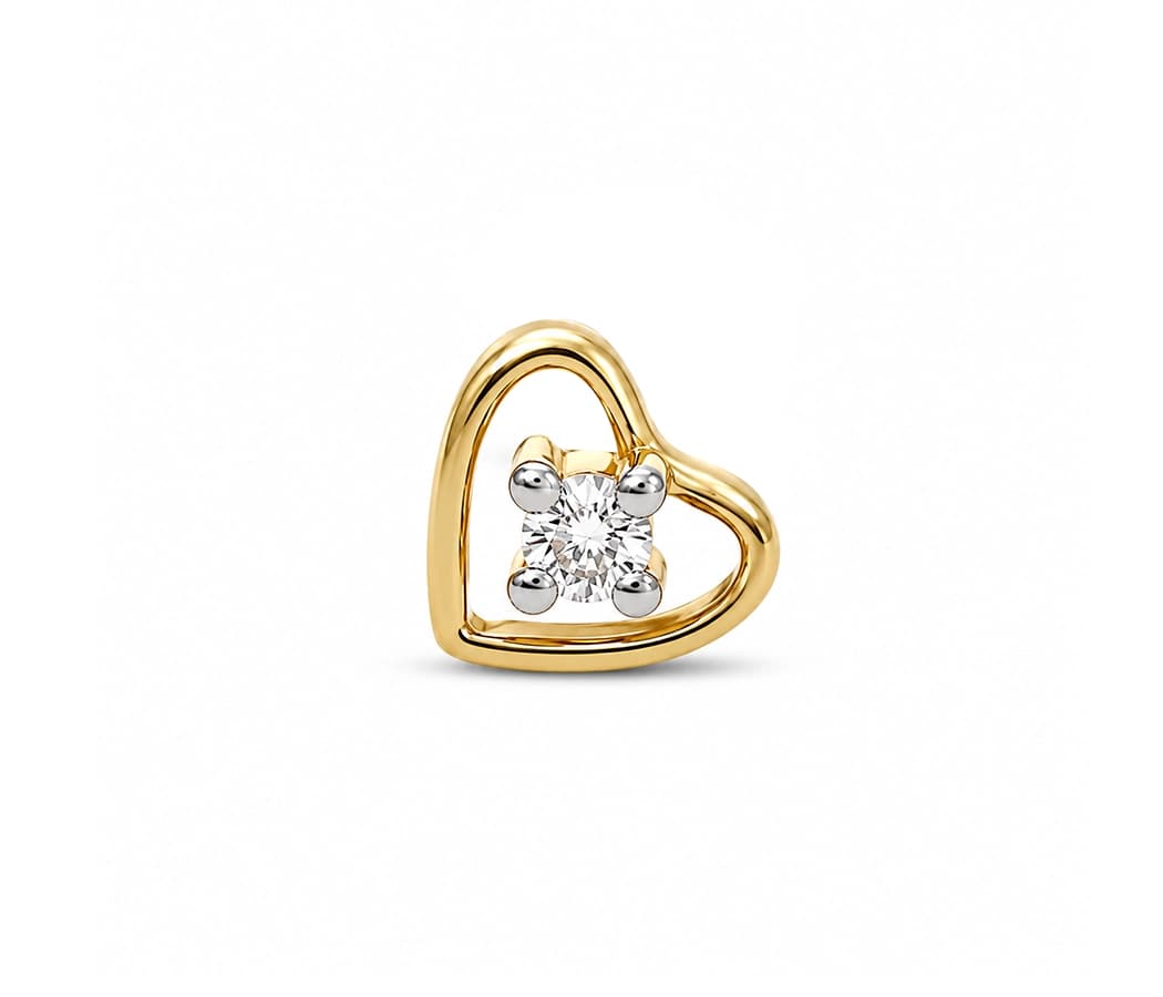 Heartlight Diamond Nose Pin