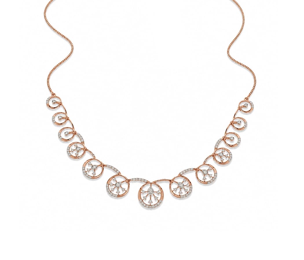Celestial Halo Diamond Necklace