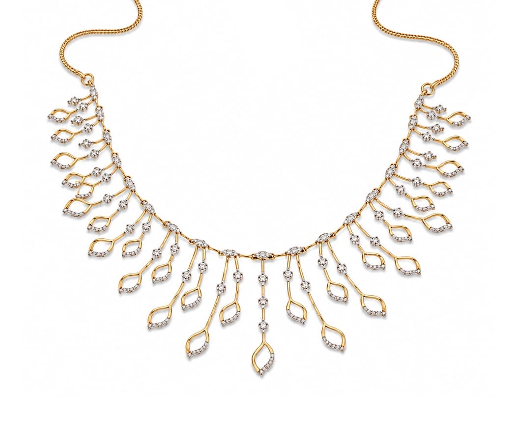 Diamond Willow Cascade Necklace