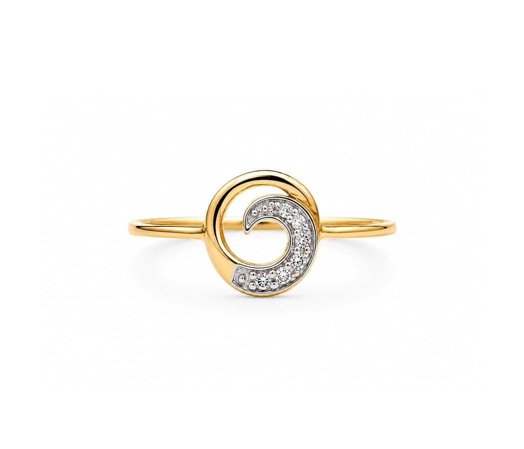 Luna Spiral Ring