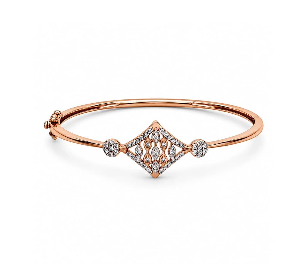 Regal Lattice Diamond Bangle