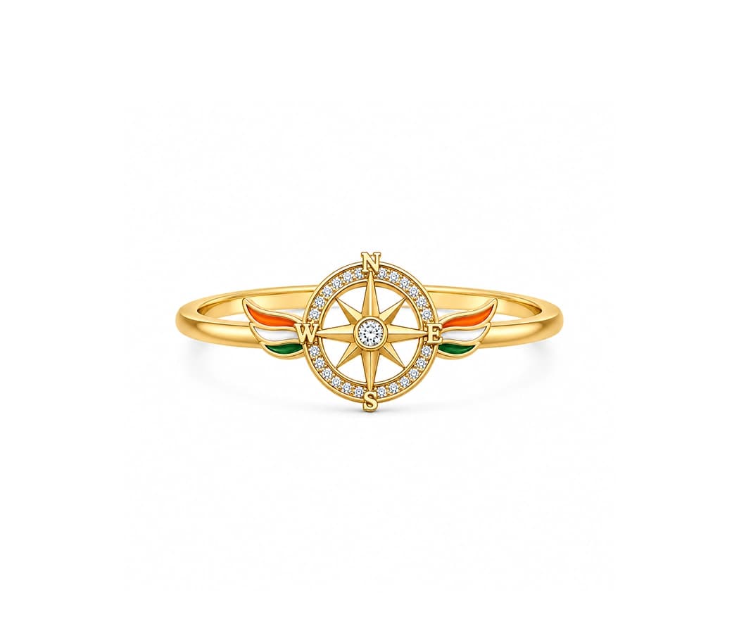 Azadi Compass Ring